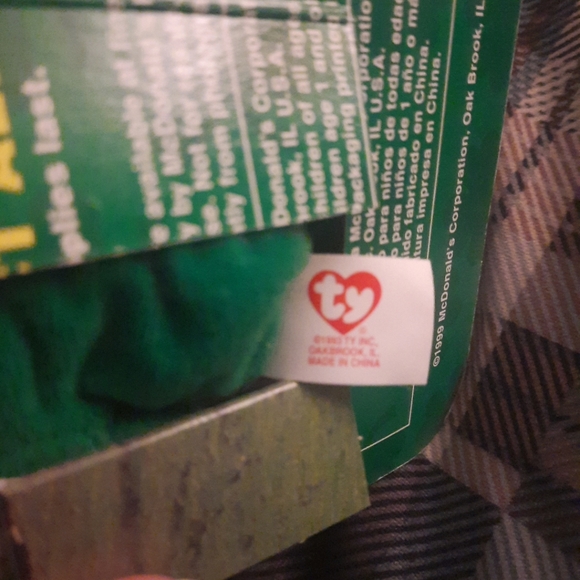 Erin the bear TY beanie baby - Picture 3 of 3